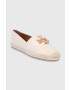 Tory Burch espadrile de piele Eleanor Espadrille culoarea bej - Pled.ro