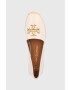 Tory Burch espadrile de piele Eleanor Espadrille culoarea bej - Pled.ro