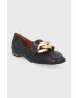 Tory Burch Mocasini de piele femei culoarea maro cu toc plat - Pled.ro