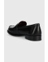 Tory Burch mocasini de piele CLASSIC LOAFER femei culoarea negru cu toc plat 150907-006 - Pled.ro