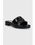 Tory Burch papuci 147569-006 femei culoarea negru Eleanor Jelly Slide - Pled.ro