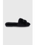 Tory Burch Papuci din piele culoarea negru - Pled.ro