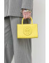 Tory Burch poseta culoarea galben - Pled.ro