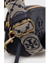 Tory Burch poseta de piele culoarea albastru marin - Pled.ro