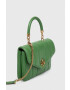 Tory Burch poseta de piele culoarea verde - Pled.ro