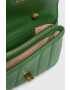 Tory Burch poseta de piele culoarea verde - Pled.ro