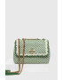 Tory Burch poseta de piele culoarea verde - Pled.ro