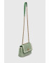 Tory Burch poseta de piele culoarea verde - Pled.ro