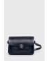 Tory Burch poseta de piele culoarea albastru marin - Pled.ro