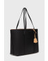 Tory Burch poseta de piele culoarea negru - Pled.ro