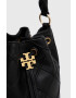 Tory Burch poseta de piele culoarea negru - Pled.ro