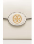 Tory Burch poseta de piele culoarea bej - Pled.ro