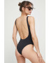 Trussardi costum de baie dintr-o bucată culoarea negru cupa moale - Pled.ro