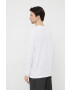 Trussardi longsleeve din bumbac culoarea alb cu imprimeu - Pled.ro