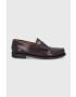 Trussardi Mocasini de piele bărbați culoarea bordo - Pled.ro