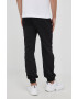 Trussardi pantaloni de bumbac barbati culoarea negru neted - Pled.ro