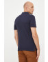 Trussardi polo de bumbac culoarea albastru marin neted - Pled.ro