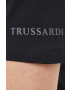 Trussardi tricou barbati culoarea negru cu imprimeu - Pled.ro