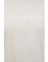 Trussardi tricou din bumbac culoarea bej - Pled.ro