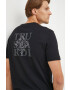 Trussardi tricou din bumbac culoarea roz - Pled.ro