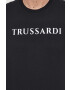 Trussardi tricou din bumbac culoarea negru cu imprimeu - Pled.ro