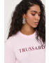 Trussardi tricou din bumbac culoarea roz - Pled.ro