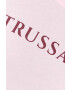 Trussardi tricou din bumbac culoarea roz - Pled.ro