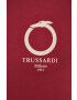 Trussardi tricou din bumbac culoarea bordo cu imprimeu - Pled.ro