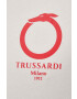 Trussardi tricou din bumbac culoarea bej cu imprimeu - Pled.ro