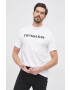 Trussardi Tricou din bumbac culoarea alb cu imprimeu - Pled.ro