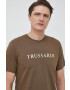 Trussardi tricou din bumbac culoarea verde cu imprimeu - Pled.ro