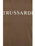 Trussardi tricou din bumbac culoarea verde cu imprimeu - Pled.ro