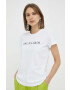 Trussardi tricou din bumbac culoarea alb - Pled.ro