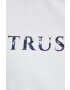 Trussardi tricou din bumbac culoarea alb - Pled.ro