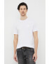 Trussardi tricou din bumbac culoarea alb neted - Pled.ro