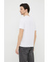 Trussardi tricou din bumbac culoarea alb neted - Pled.ro