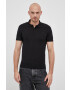 Trussardi tricou polo barbati culoarea negru neted - Pled.ro