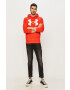 Under Armour bluza barbati culoarea albastru marin cu glugă cu imprimeu - Pled.ro