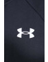 Under Armour bluză barbati culoarea negru cu glugă neted 1361603-001 - Pled.ro