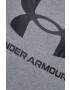 Under Armour bluza barbati culoarea verde cu glugă cu imprimeu - Pled.ro