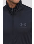 Under Armour bluza barbati culoarea negru cu glugă neted - Pled.ro