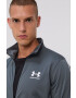 Under Armour hanorac de antrenament Pique 1366202 barbati culoarea gri neted - Pled.ro