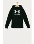 Under Armour Bluză 1357585 culoarea negru cu imprimeu - Pled.ro