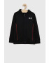 Under Armour bluza copii culoarea negru neted - Pled.ro