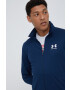 Under Armour hanorac de antrenament Pique 1366202 barbati culoarea albastru marin neted - Pled.ro