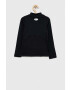 Under Armour longsleeve copii culoarea negru neted - Pled.ro