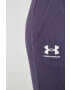 Under Armour pantaloni femei culoarea violet melanj 1356416-035 - Pled.ro