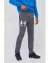 Under Armour pantaloni de trening 1361644 barbati culoarea gri neted - Pled.ro