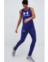 Under Armour pantaloni de trening Pique culoarea violet neted - Pled.ro