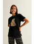 Undiz tricou de pijama din bumbac - Pled.ro